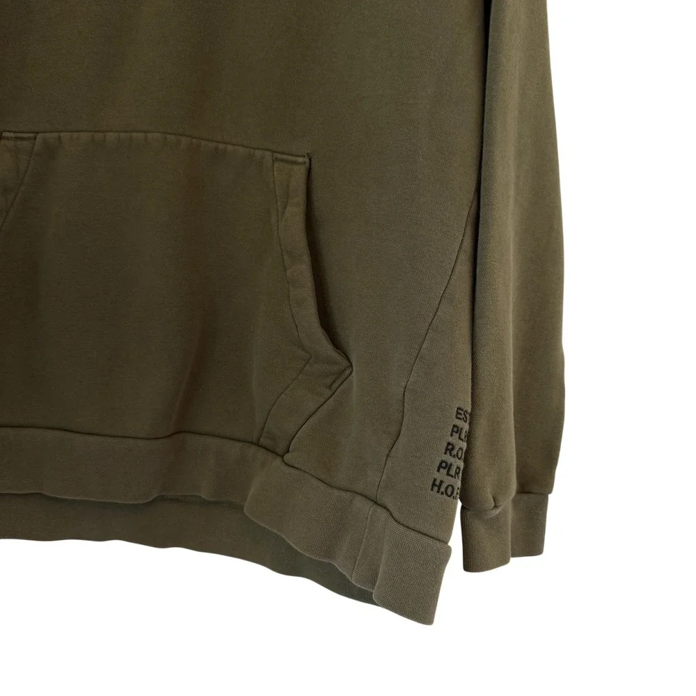 Jordan Jumpman‎ Air Hoodie Men Medium Olive Green Script Logo AV6005-395 READ
